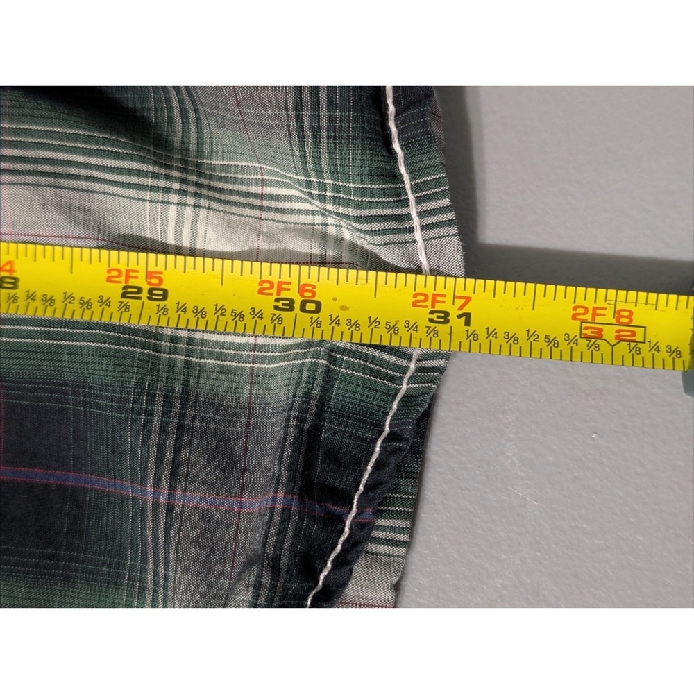 Larry Mahan Cowboy Collection Pearl Snap Shirt, Green Plaid, Large, Western,... - Picture 3 of 8